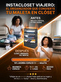 InstaCloset™: Convierte cualquier maleta en un clóset portátil.
